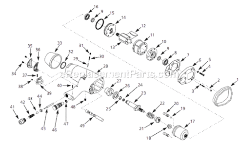Part Location Diagram of SV153615AV Campbell Hausfeld Blade Kit